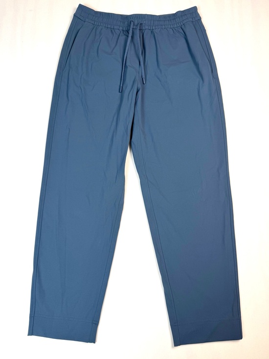 lululemon athletica Pants - Lululemon Pull On Straight Leg Pants Blue Drawstring Stretch Women's Small